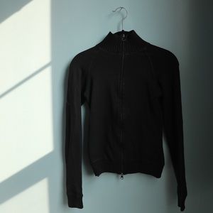 Zara black zipper sweater in Medium
